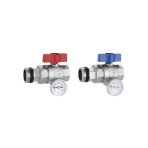 Butterfly Handle Ball Valve With Thermometer